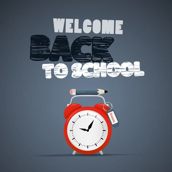 Vector terug naar school theme — Stockvector