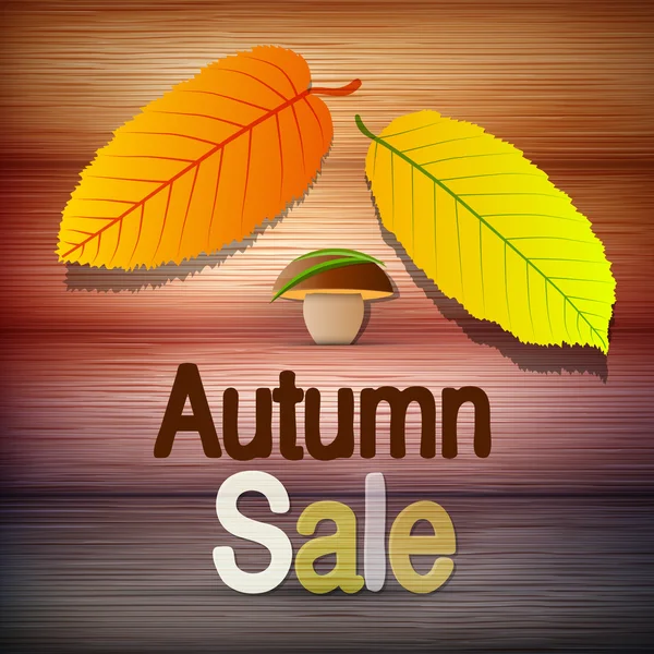 Autumn Sale theme — Stock Vector