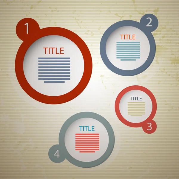 Retro vektör kağıt ilerleme adımlar için özel öğretmen