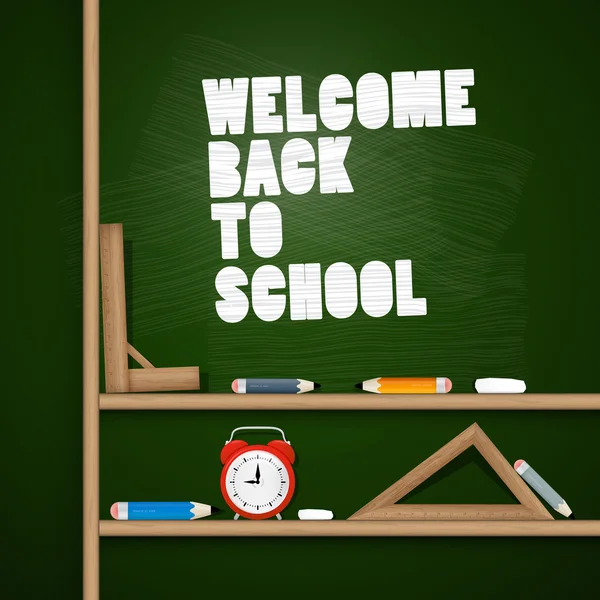 Vector terug naar school theme — Stockvector