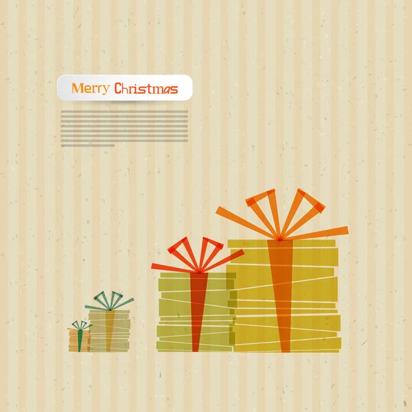 Merry Christmas. Paper — Stock Vector