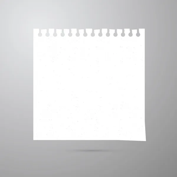 ベクトルの空の白い紙シート — ストックベクタ
