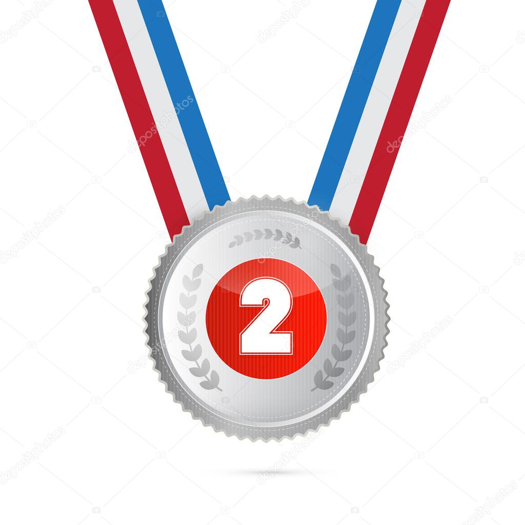 Second Place, Silver Medal Stock Vector Image by ©mejn #35442093