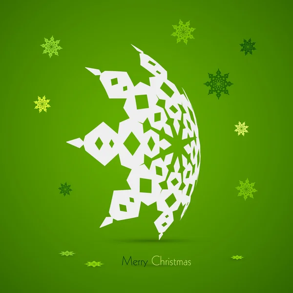 Fondo de Feliz Navidad Vector Verde — Vector de stock