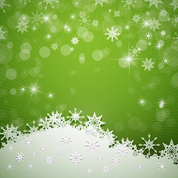 Verde Vector Feliz Natal fundo —  Vetores de Stock