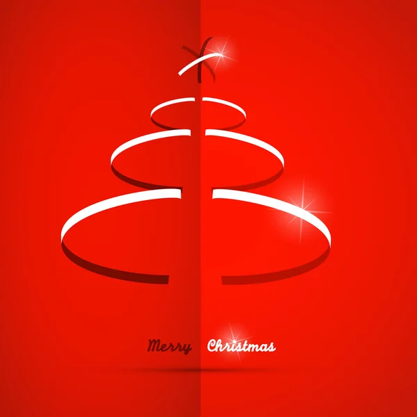 Red Abstract Vector Feliz Natal fundo — Vetor de Stock