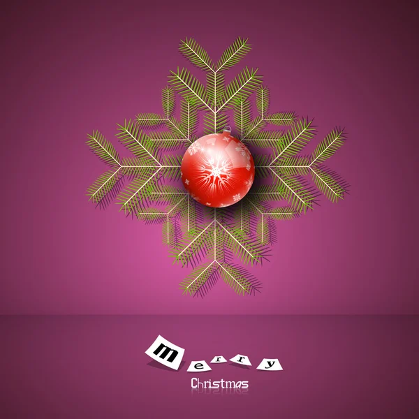 Violet abstrait vecteur joyeux fond de Noël — Image vectorielle
