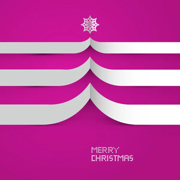 Pink Abstract Vector Merry Christmas Background — Stock Vector