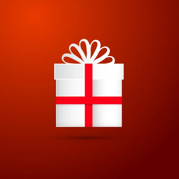 Red Abstract Vector Feliz Natal fundo — Vetor de Stock