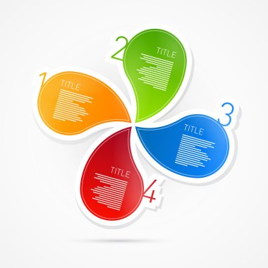 renkli vektör kağıt ilerleme adımlar için özel öğretmen