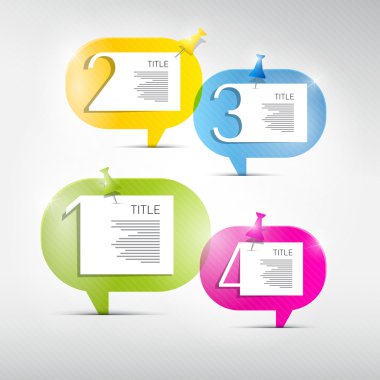 renkli vektör kağıt ilerleme adımlar için özel öğretmen