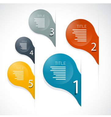 renkli vektör kağıt ilerleme adımlar için özel öğretmen