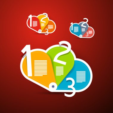 öğretici, infographics, üç grup için adımlar