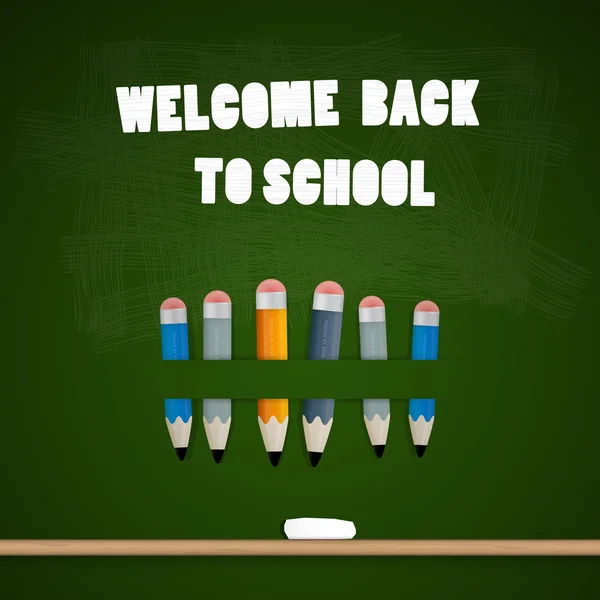 Terug naar school theme — Stockvector