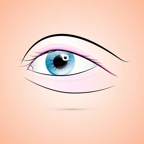 Human Blue Eye — Stock Vector