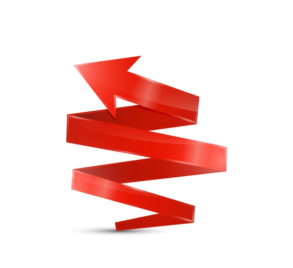 Vektor Röda pilar set — Stock vektor
