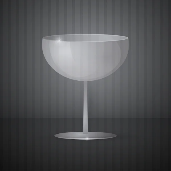 向量空酒杯 — 图库矢量图片