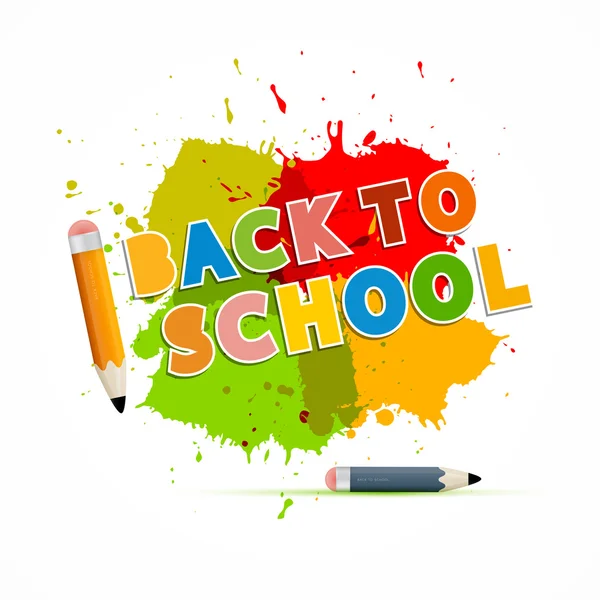 Terug naar school theme — Stockvector