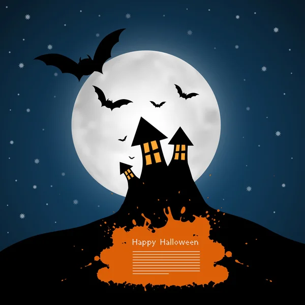 Gelukkige Halloween achtergrond — Stockvector