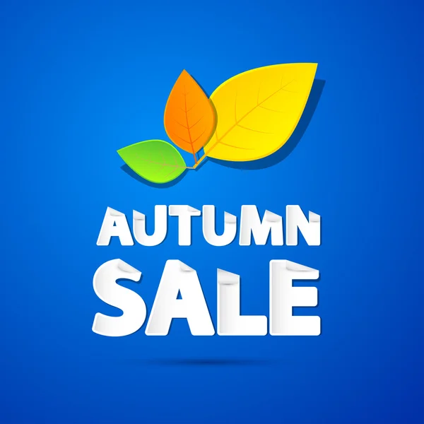 Autumn Sale Background — Stock Vector