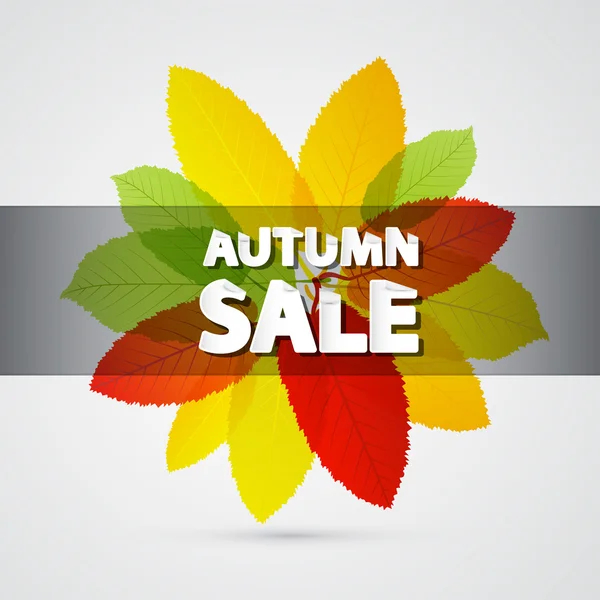 Autumn Sale Theme — Stock Vector