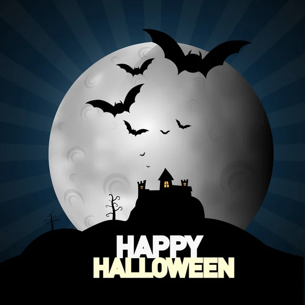 Gelukkige Halloween achtergrond — Stockvector