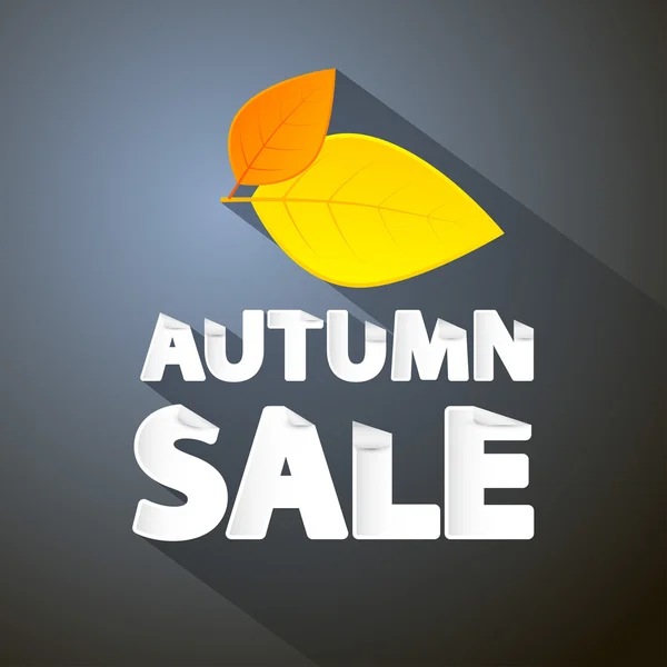 Autumn Sale Theme — Stock Vector