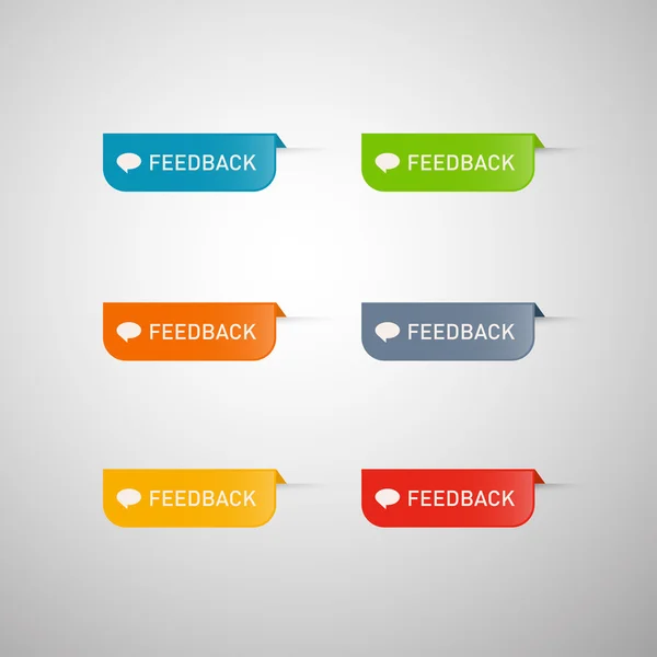 Ícones de feedback — Vetor de Stock