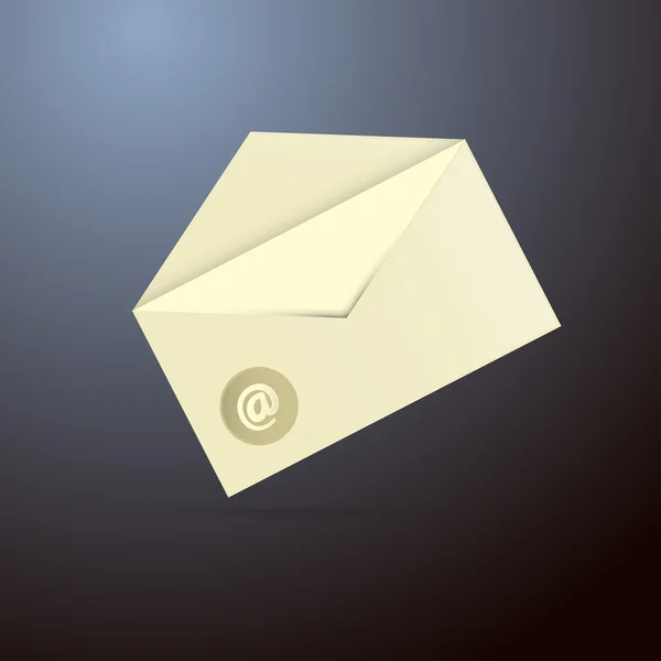 Icono de sobre de correo electrónico — Vector de stock