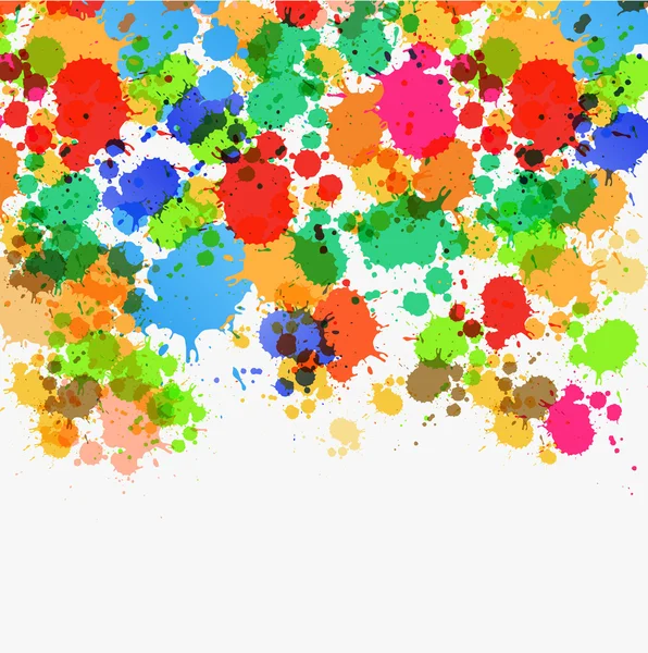 Colorful Splashes, Blots — Stock Vector