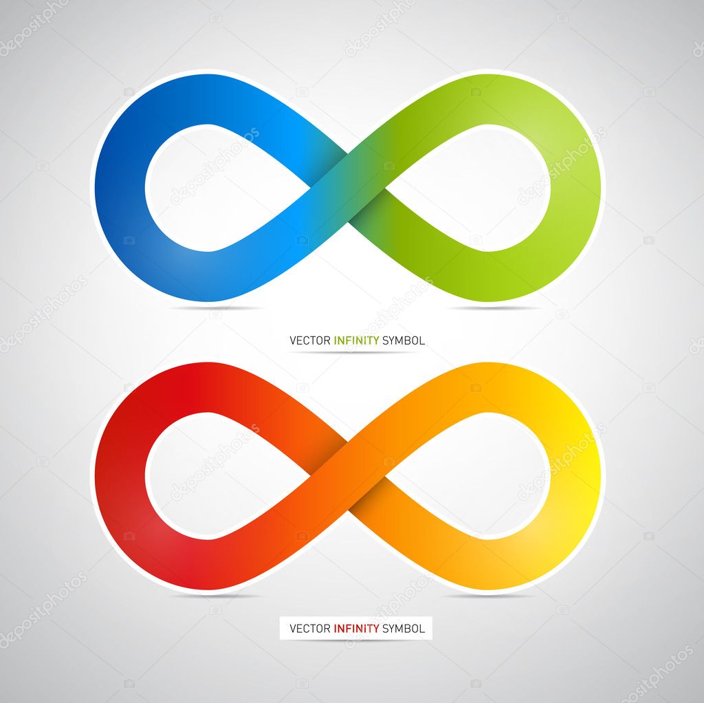 Colorful infinity symbol