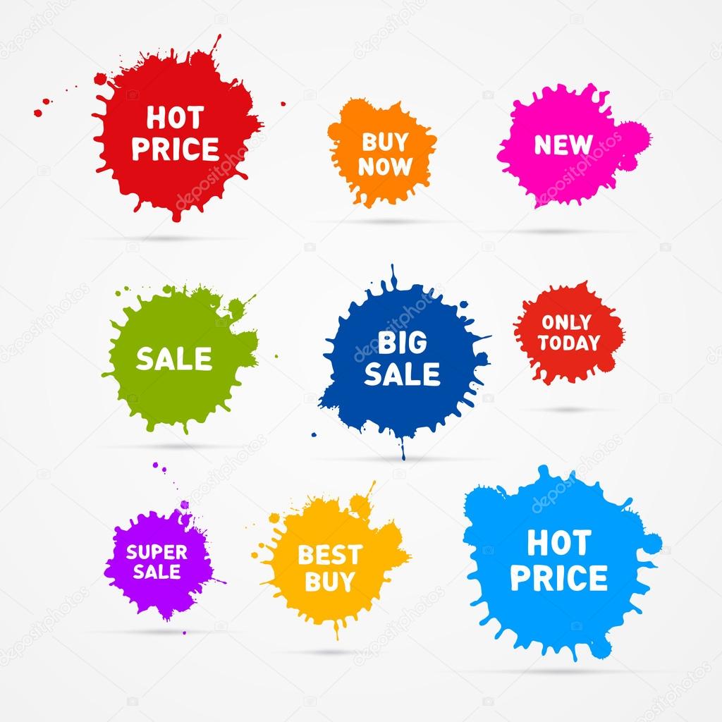 Sale Blots Icons