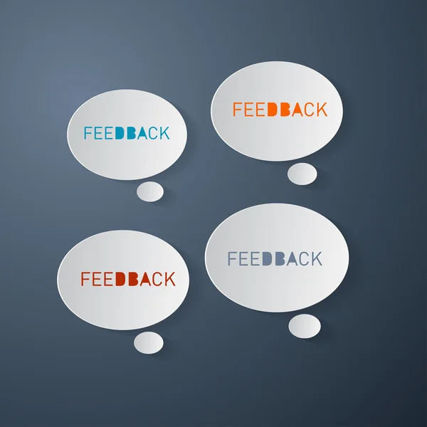 Ícones de feedback — Vetor de Stock