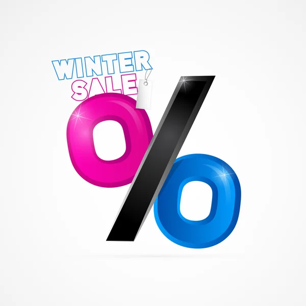 Winter verkoop object — Stockvector