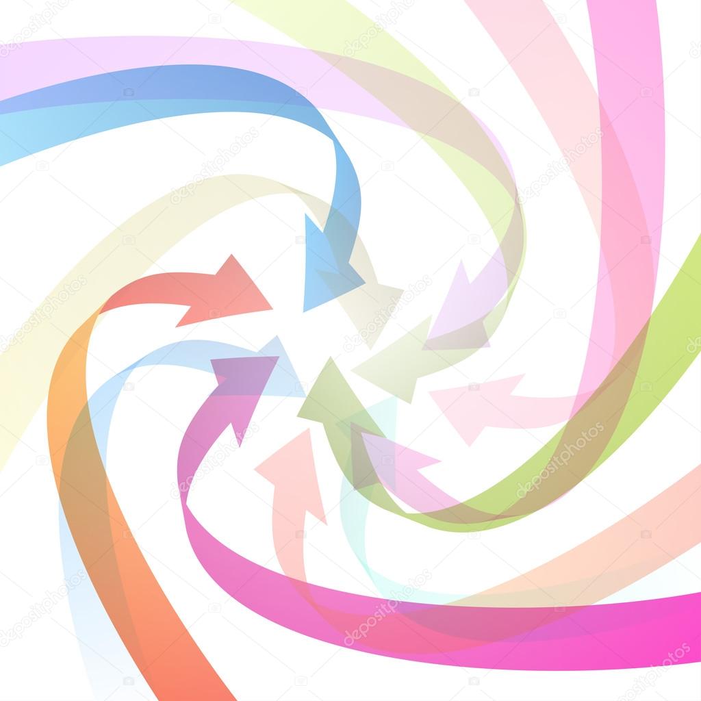 Colorful Vector Arrows Background