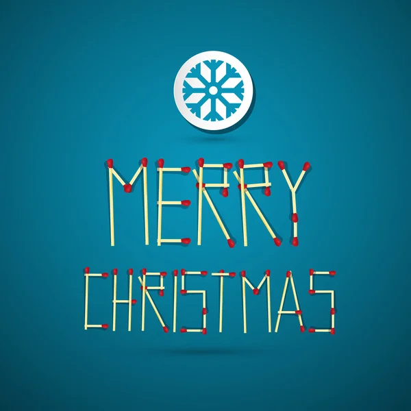 Blue Abstract Vector Happy Christmas Background — стоковый вектор