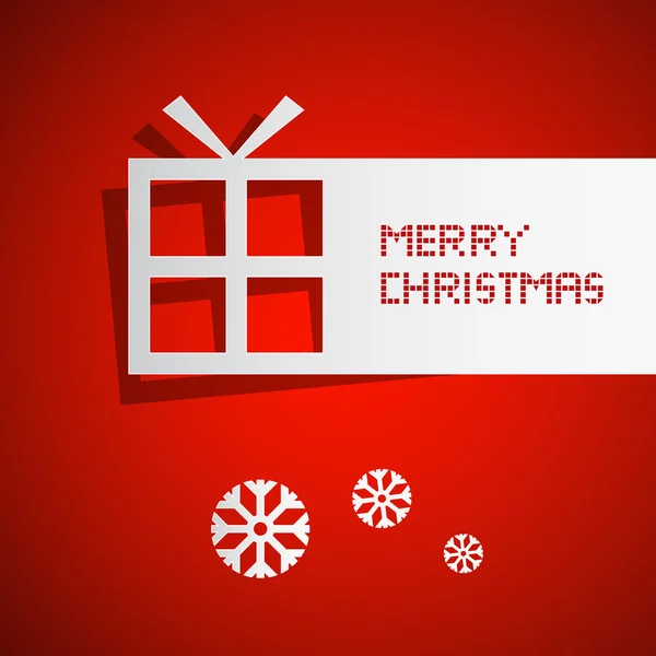 Vecteur abstrait rouge Joyeux fond de Noël — Image vectorielle