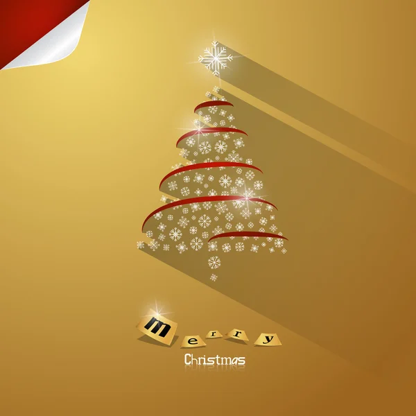 Gold Abstract Vector Merry Christmas Background — Stock Illustration Gold Abstract Vector Merry Christmas Background Royalty Free Stock Illustrations