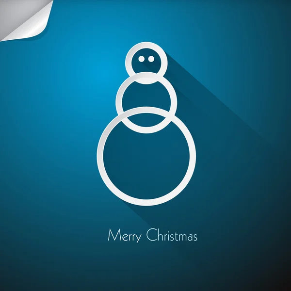 Blue Abstract Vector Happy Christmas Background — стоковый вектор