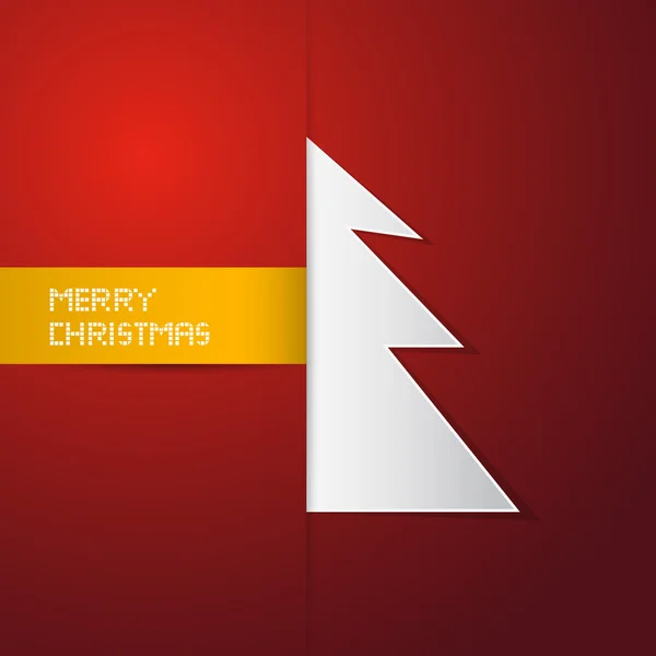 Red Abstract Vector Feliz Natal fundo — Vetor de Stock