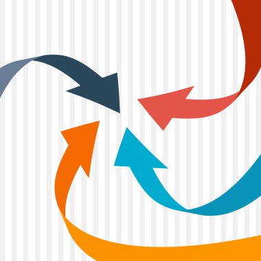 soyut renkli vektör oklar arka plan