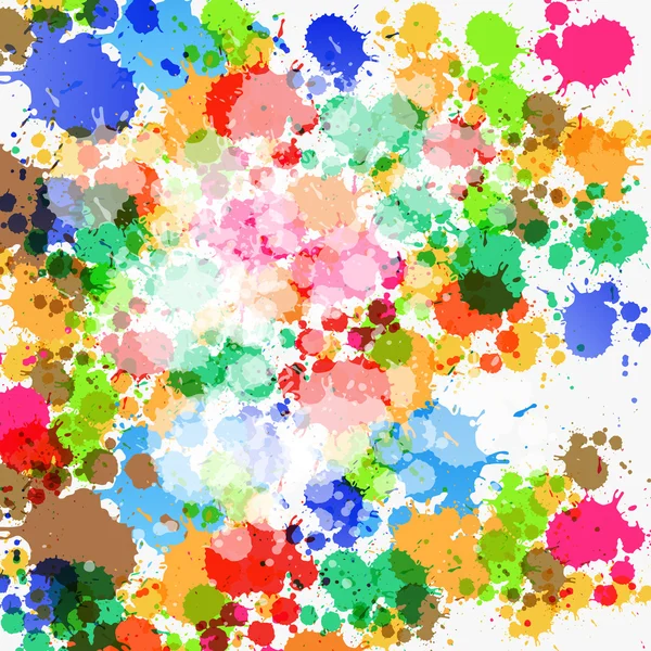 Colorful Vector Splashes Abstract Background — Stock Vector