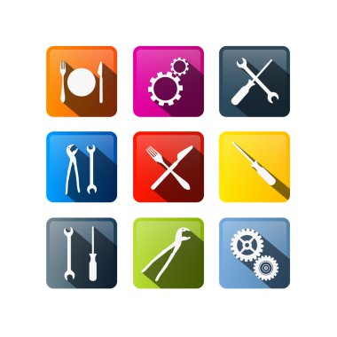 vektör simgeler, düğmeler