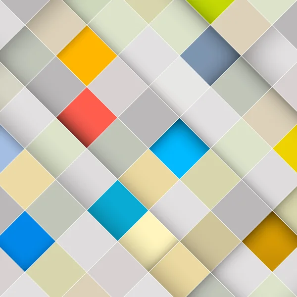 抽象的なレトロな正方形の背景のベクトル — ストックベクタ