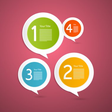 ilerleme adımlar öğretici, infographics vektör