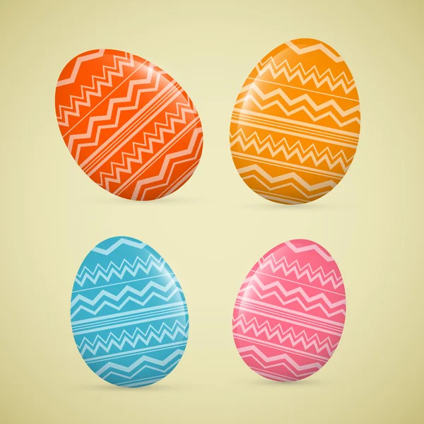 Abstract Vector Easter Eggs — Stock Vector