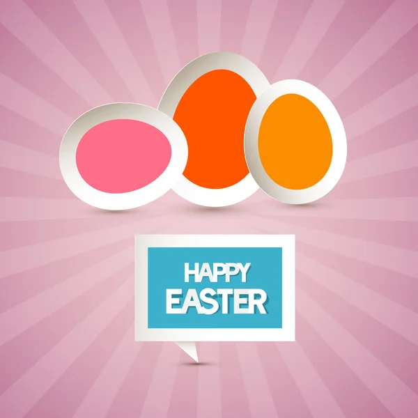 Vector Paper Easter Eggs — Stock Vector