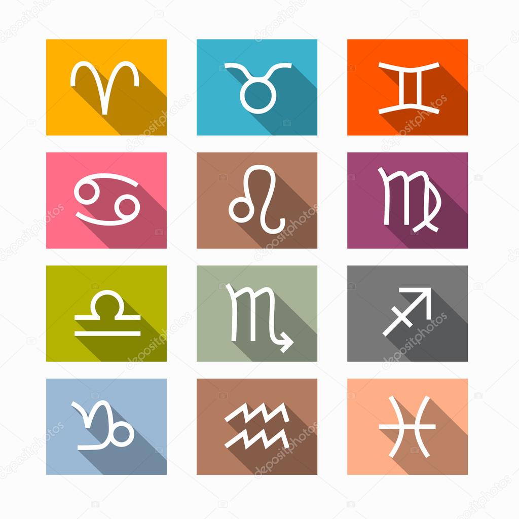 Vector Zodiac, Horoscope Symbols
