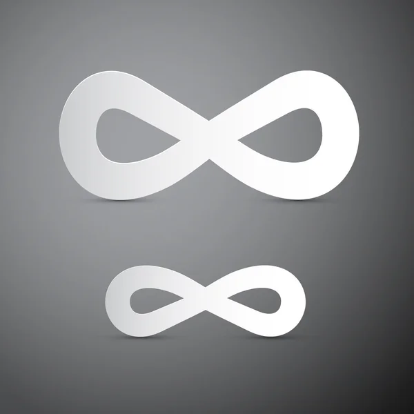 Infinity papier abstract vector symbolen — Stockvector