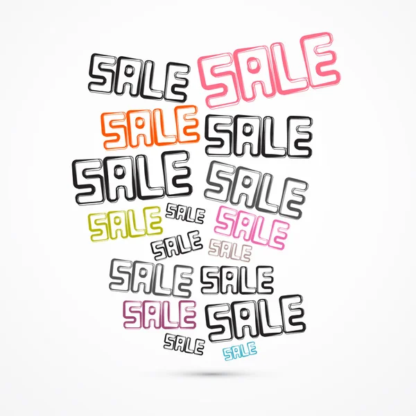 Abstract Grunge Vector Sale Titles — Stock Vector